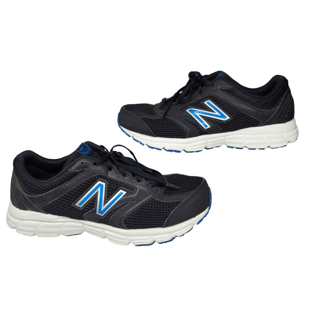 New Balance Shoes Mens 8 460 V2 Black Blue Lace Up Running Gym Workout 4E XWide